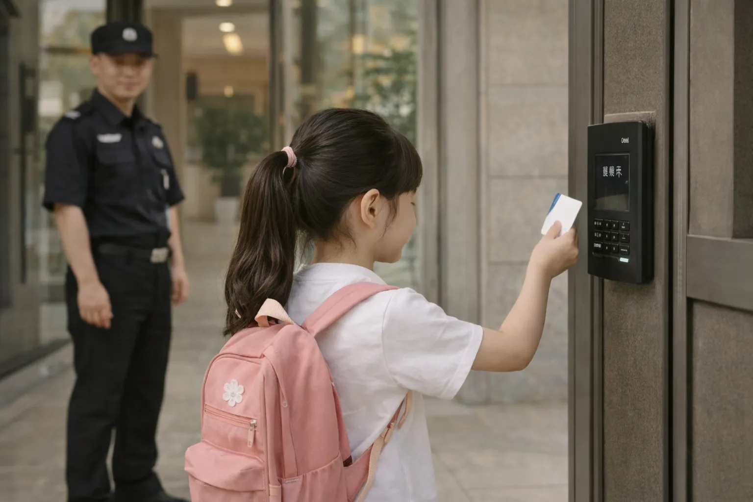 每栋楼都有安全门禁